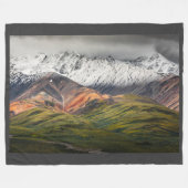 Polychrome-Berg, Denali NP, Alaska Fleecedecke (Vorderseite (Horizontal))