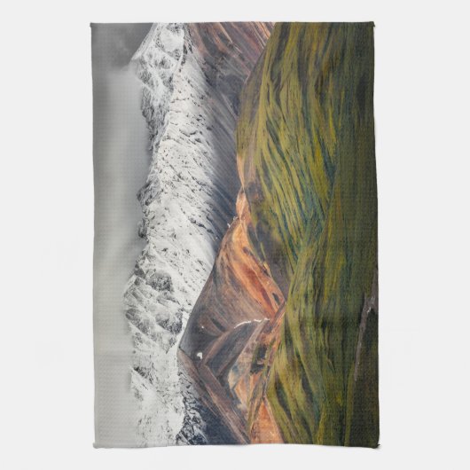 Polychrome-Berg, Denali NP, Alaska Geschirrtuch (Vertikal)