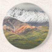 Polychrome-Berg, Denali NP, Alaska Getränkeuntersetzer (Vorne)