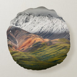 Polychrome-Berg, Denali NP, Alaska Rundes Kissen