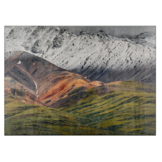 Polychrome-Berg, Denali NP, Alaska Schneidebrett (Vorderseite)