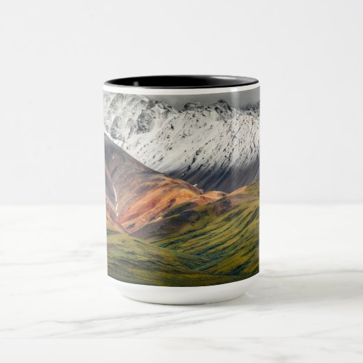 Polychrome-Berg, Denali NP, Alaska Tasse (Zentrum)