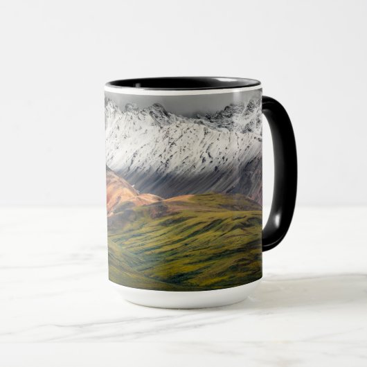 Polychrome-Berg, Denali NP, Alaska Tasse (VorderseiteRechts)
