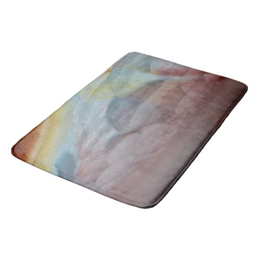 Polychrome Jasper Badematte (Schrägansicht)