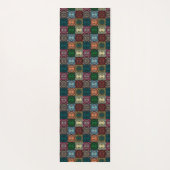 Polychrome Owls Yogamatte (Rückseite)