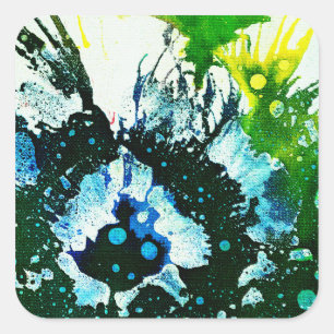 Polychromoptic #2C durch Michael Moffa Quadratischer Aufkleber