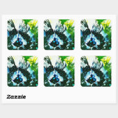 Polychromoptic #2C durch Michael Moffa Quadratischer Aufkleber (Blatt)