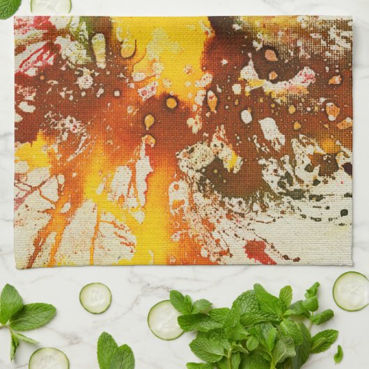 Polychromoptik #10 von Michael Moffa Geschirrtuch (Gefaltet)