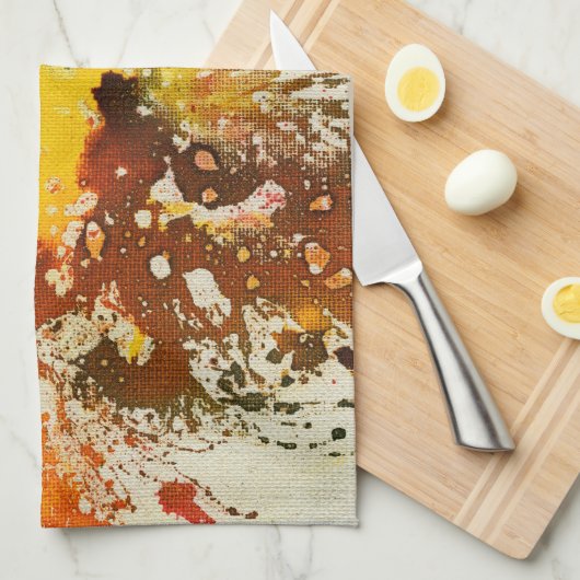 Polychromoptik #10 von Michael Moffa Geschirrtuch (Viertel Falte)