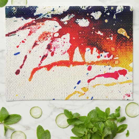 Polychromoptik #13B von Michael Moffa Geschirrtuch (Gefaltet)