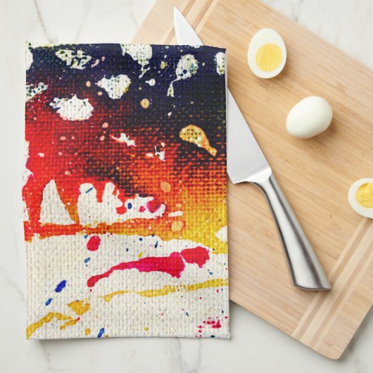 Polychromoptik #13B von Michael Moffa Geschirrtuch (Viertel Falte)