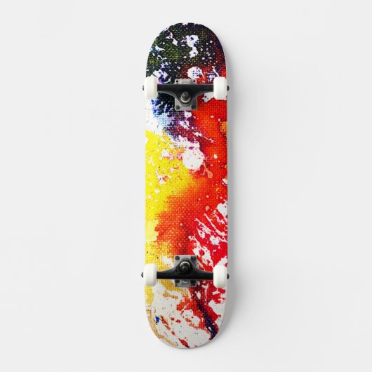 Polychromoptik #13C von Michael Moffa Skateboard (Vorderseite)