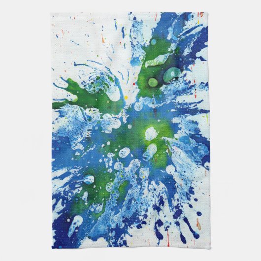 Polychromoptik #14 von Michael Moffa Geschirrtuch (Vertikal)