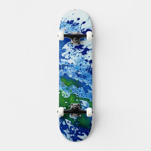 Polychromoptik #14B von Michael Moffa Skateboard (Vorderseite)