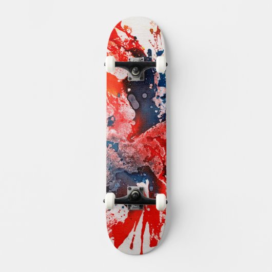 Polychromoptik #15 von Michael Moffa Skateboard (Vorderseite)