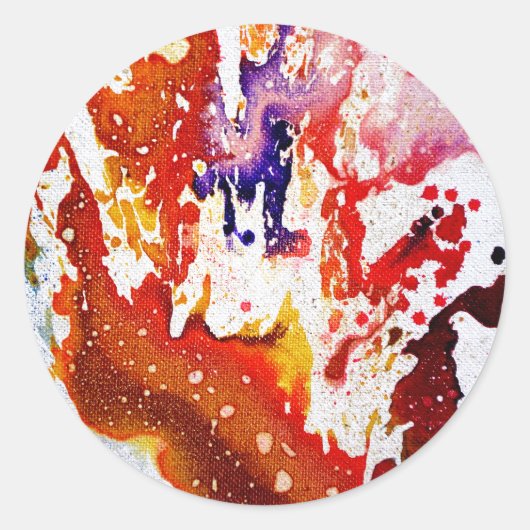 Polychromoptik #1A von Michael Moffa Runder Aufkleber (Vorderseite)