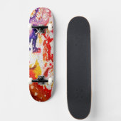 Polychromoptik #1A von Michael Moffa Skateboard (Vorne)