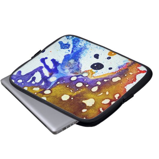 Polychromoptik #1B von Michael Moffa Laptopschutzhülle (Vorne Knopf)