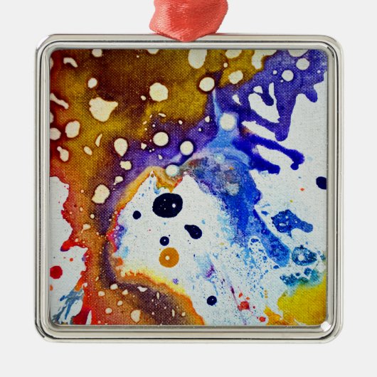 Polychromoptik #1B von Michael Moffa Silbernes Ornament (Vorne)