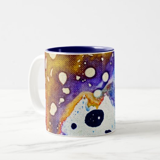 Polychromoptik #1B von Michael Moffa Zweifarbige Tasse (Vorderseite Links)