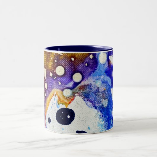 Polychromoptik #1B von Michael Moffa Zweifarbige Tasse (Mittel)