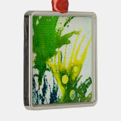 Polychromoptik #2B von Michael Moffa Silbernes Ornament (Rechts)