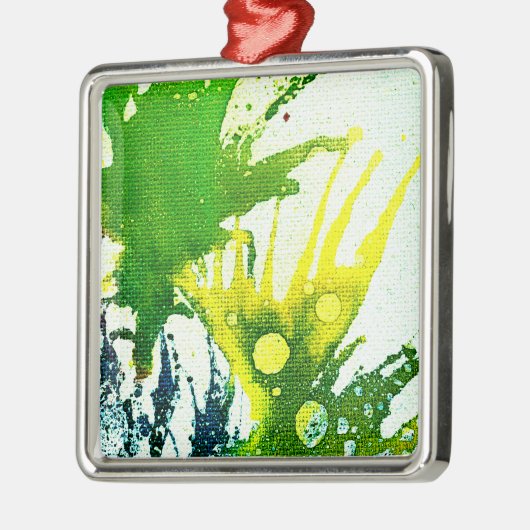 Polychromoptik #2B von Michael Moffa Silbernes Ornament (Links)