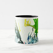 Polychromoptik #2B von Michael Moffa Zweifarbige Tasse (Mittel)