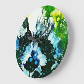 Polychromoptik #2C von Michael Moffa Große Wanduhr (Winkel)