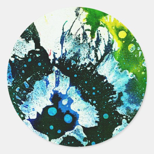 Polychromoptik #2C von Michael Moffa Runder Aufkleber (Vorderseite)