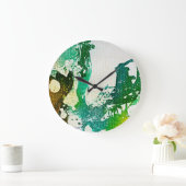 Polychromoptik #5 von Michael Moffa Große Wanduhr (Zuhause)