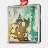 Polychromoptik #5 von Michael Moffa Silbernes Ornament (Links)