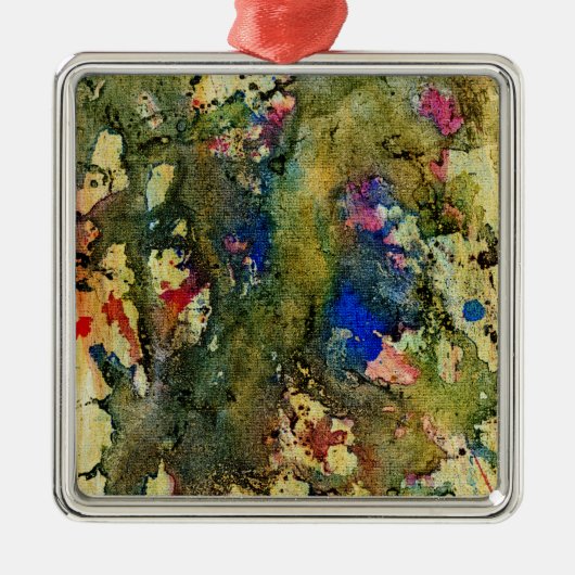 Polychromoptik #6 von Michael Moffa Silbernes Ornament (Vorne)