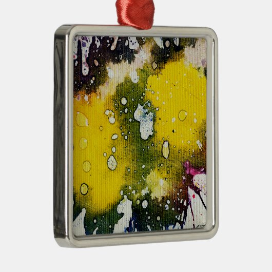 Polychromoptik #7 von Michael Moffa Silbernes Ornament (Rechts)