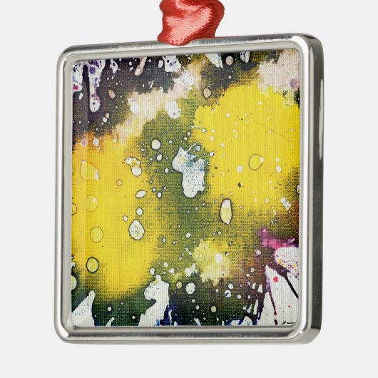 Polychromoptik #7 von Michael Moffa Silbernes Ornament (Links)