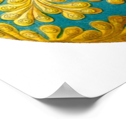 Polyclinum constellatum Ernst Haeckel Kunstmuseum Poster (Ecke)