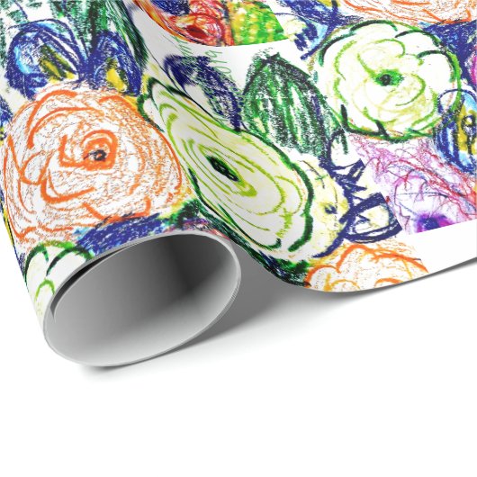 polycromatisch geschenkpapier (Rolleneckpunkt)