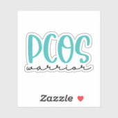 Polycystic Ovary Syndrome Awareness, PCOS Warrior Aufkleber (Blatt)