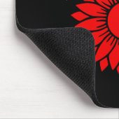 Polycythaemia Vera Bewusstsein Rote Sonnenblume Mp Mousepad (Ecke)
