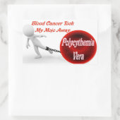 Polycythemia Vera Cancer hat mein Mojo genommen Rechteckiger Aufkleber (Tasche)