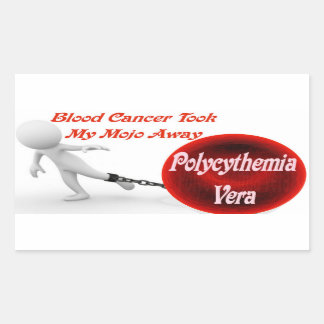 Polycythemia Vera Cancer hat mein Mojo genommen Rechteckiger Aufkleber