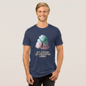Polyester-Baumwoll-Mischung Zuckerwatte Tri-Blend Shirt (Vorderseite voll)
