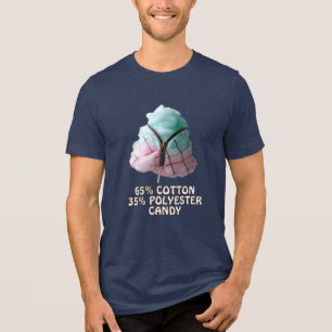 Polyester-Baumwoll-Mischung Zuckerwatte Tri-Blend Shirt
