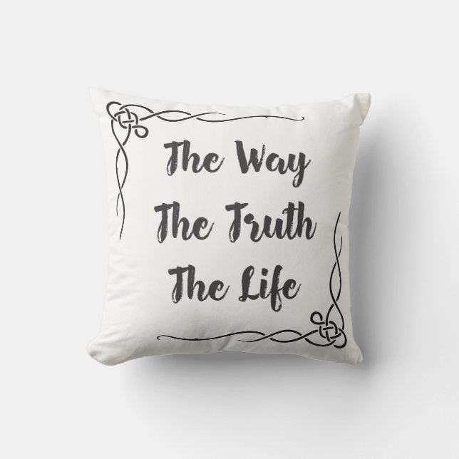 Polyester-Kissen, Kissen mit Gewinde 16 Zoll x 16  (Vorderseite)