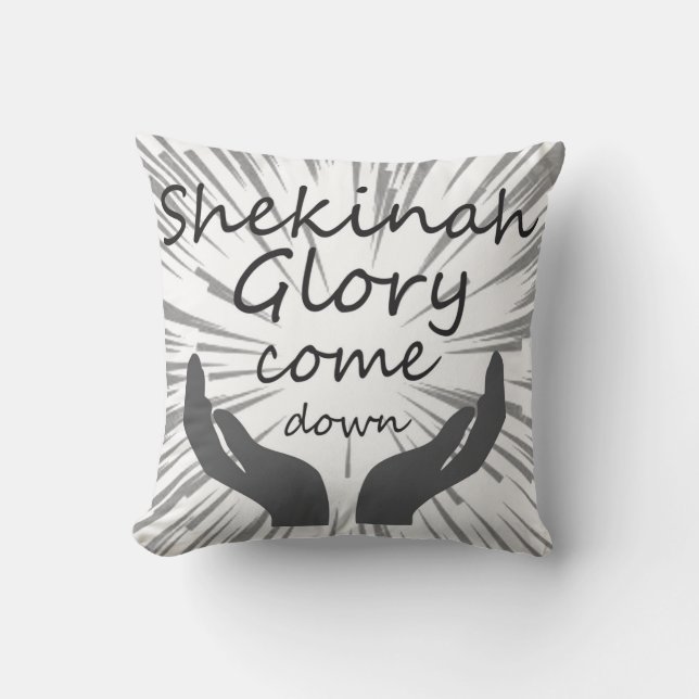 Polyester-Kissen, Kissen mit Gewinde 16 Zoll x 16  (Vorderseite)