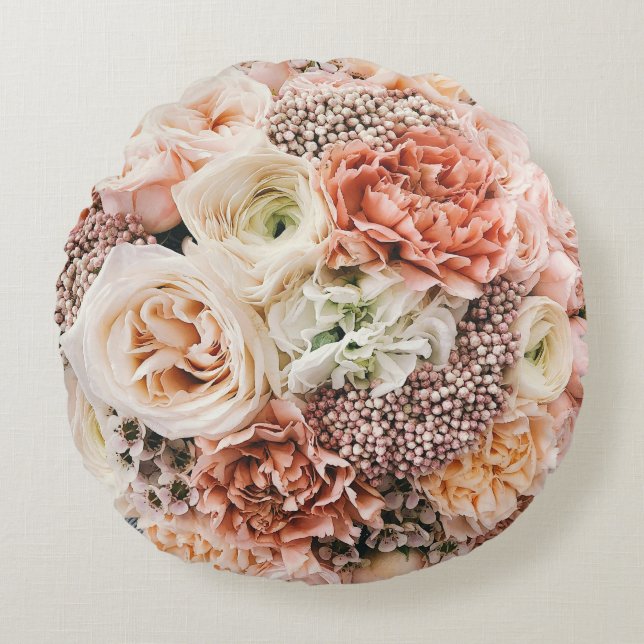 Polyester-Rundwurfkissen mit benutzerdefinierter B Rundes Kissen (Vorderseite)