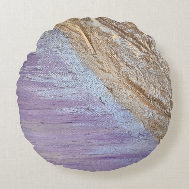 Polyester-Rundwurfkissen mit benutzerdefinierter B Rundes Kissen (Vorderseite)