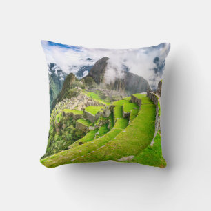 Polyester-Wurfkissen, Machu Picchu, Cusco - Peru Kissen