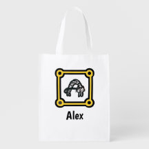 Polyestertasche - Katzenbrief A in Rahmen