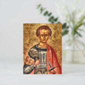 Polyeuctus Orthodox Christliches Symbol Postkarte (Stehend Vorderseite)